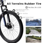 Ecarpat 26" Dual Suspension Mountain Bike, 21 Speed
