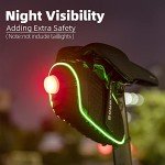 ROCKBROS Waterproof Bike Seat Bag with LED Light