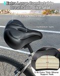 Extra Wide Oversized Bike Seat Cushion for Peloton