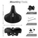 Extra Wide Oversized Bike Seat Cushion for Peloton