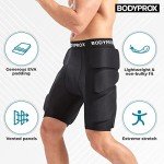 Bodyprox Padded Shorts for Snow Sports - Black