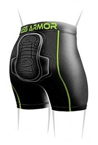 Padded Compression Shorts for Snowboarding and Skiing