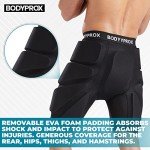 Bodyprox Padded Shorts for Snow Sports - Black
