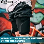 Bodyprox Padded Shorts for Snow Sports - Black