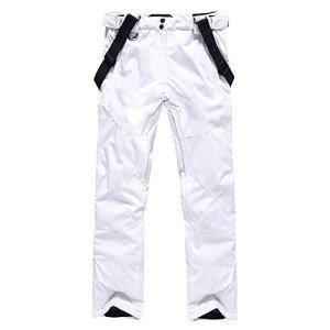 Men's Waterproof Insulated Ski Pants with Suspenders
