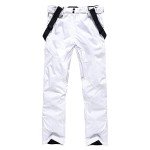 Men's Waterproof Insulated Ski Pants with Suspenders
