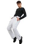 Men's Waterproof Insulated Ski Pants with Suspenders