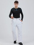 Men's Waterproof Insulated Ski Pants with Suspenders
