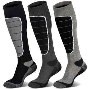 Merino Wool Knee-High Ski Socks for Winter