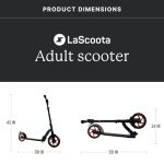 LaScoota Foldable Kick Scooter for Adults and Teens