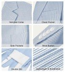 Light Blue Striped Slim Fit Seersucker Suit Set