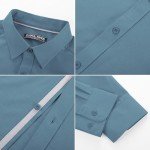 PJ PAUL JONES Men's Blue Casual Dress Shirt