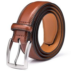 Men's Genuine Leather Dress Belt - Classic Style