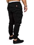 Men's Fashion Joggers: Black Cargo Sweatpants