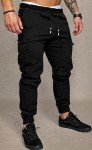 Men's Fashion Joggers: Black Cargo Sweatpants