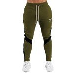 Slim Fit Men's Track Pants with Zipper Pockets
