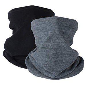 Men's Winter Neck Warmer Gaiter - 2 Pack Set