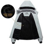 Men's Waterproof Ski Jacket with Detachable Hood