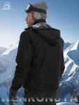 WENRONSTA Men's Waterproof Ski Jacket - Black