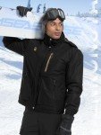 WENRONSTA Men's Waterproof Ski Jacket - Black