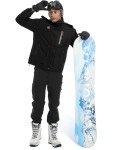 WENRONSTA Men's Waterproof Ski Jacket - Black