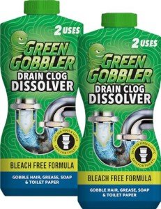 Green Gobbler Liquid Hair Clog Remover, 2 Pack