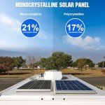 ECO-WORTHY Solar Panel 25W 18V Monocrystalline Waterproof Panel for Charging 12V Battery of RV Boat Trailer ATV Car or Powering 12V Light, Charing 12V Battery Pack and Other Off-Grid Applications
