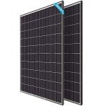 Renogy 2pcs 320W Solar Panels 24V Monocrystalline On/Off Grid 640W for RV Boat Shed Farm Home House Rooftop Residential Commercial House, 2 Pieces