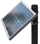 Ghost Controls 30 Watt Monocrystalline Solar Panel Kit for Automatic Gate Opener Systems Model AX30