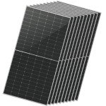 SUNGOLDPOWER 10pcs 560W Bifacial PERC Solar Panels Monocrystalline, High Efficiency Solar Panel for Charging Station,Rooftop,Household, Marine, RV, On/Off Grid Solar system (10pcs 560W Bifacial panel)