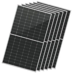 SUNGOLDPOWER 6PCS 460W Bifacial PERC Solar Panels Monocrystalline, High Efficiency Solar Panel for Charging Station,Rooftop, Household, Marine, RV, On/Off Grid Solar System (6pcs 460W Bifacial Panel)
