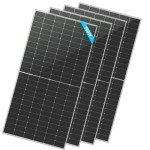SUNGOLDPOWER 4pcs 560W Bifacial PERC Solar Panels Monocrystalline, High Efficiency Solar Panel for Charging Station,Rooftop, Household, Marine, RV, On/Off Grid Solar System (4pcs 560W Bifacial Panel)
