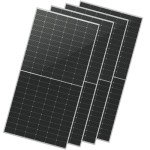 SUNGOLDPOWER 4pcs 560W Bifacial PERC Solar Panels Monocrystalline, High Efficiency Solar Panel for Charging Station,Rooftop, Household, Marine, RV, On/Off Grid Solar System (4pcs 560W Bifacial Panel)