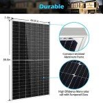 SUNGOLDPOWER 32pcs 550W Solar Panels Monocrystalline, High Efficiency Solar Panel for Charging Station,Rooftop, Household, Marine, RV, On/Off Grid Solar System (Total 17600w)