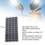 Solar Panel, 5W 12V Portable High Efficiency Solar Module Polycrystalline Solar Power Panel with DC Interface, Energy Saving Solar Charger Panel for Emergency Lights, Small Solar Energy Systems