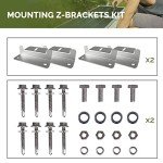 HQST 200W Polycrystalline Solar Panel Kit-2 100W Panels+30A PWM Controller+2 Sets Z Bracket+20ft 12AWG PV Cable+8FT 10AWG Tray Cable+1 Pair T/Y Connector for RV Marine Boat Trailer Off Grid System