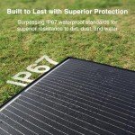 ACOPOWER 120W Mono Lightweight Portable Solar Panel, 2x60W Folding Solar Panel, Waterproof 20A 12V LCD Solar Controller for Power Station, RV Camping