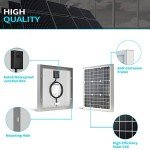 ACOPOWER 50 watt Solar Panel 50W 12V Mono Photovoltaic Pv Module Solar Panel Charger for Battery Charging Camping Off Grid