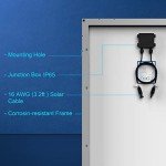 ACOPOWER 100w Polycrystalline Solar Panel with PV Connectors for 12 Volt Battery Charging RV, Boat, Off Grid (1 Pack)