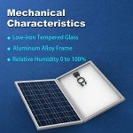 ACOPOWER 100w Polycrystalline Solar Panel with PV Connectors for 12 Volt Battery Charging RV, Boat, Off Grid (1 Pack)