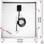 ACOPOWER 15W 12V Charger Kit, 15 Watts Polycrystalline Solar Panel with 5A PWM Charge Controller
