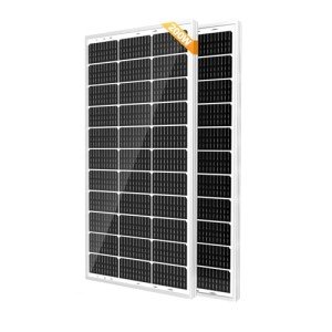 SOLPERK Solar Panel 2PCS Solar Panels 100 Watt 12 Volt, 200W Soalr Panel High Efficiency Monocrystalline PV Module Power Charger Solar Panel for Boat Car RV Motorcycle Marine