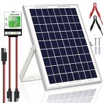 SOLPERK 10W Solar Panel，12V Solar Panel Charger Kit+8A Controller，Suitable for Automotive, Motorcycle, Boat, ATV, Marine, RV, Trailer, Powersports, Snowmobile etc. Various 12V Batteries. (10W Solar)