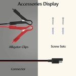 SOLPERK 30W 24V Solar Panel Kit, Solar Battery Trickle Charger Maintainer + Adjustable Mount Bracket for Automotive Motorcycle Boat Marine RV