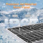 SOLPERK 30W Solar Panel Charger, Solar Panel Kit Monocrystalline 12V Solar Panel + Upgrade 8A Charge Controller + Adjustable Bracket for RV, Camper, Vehicle, Caravan, Boat, Motorcycle (30W Kit)