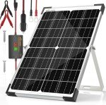 SOLPERK Solar Panel Kit 15W 12V, Waterproof 8A PWM Controller, Home/Outdoor Solar Battery Charger for RV Car Boat Marine Tractor Camping, 12 Volt Batteries Solar Panel Charger