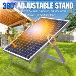 SOLPERK Solar Panel Kit 30W 24V, Intelligent Waterproof 10A PWM Controller, Home Outdoor Solar Battery Charger for RV Car Boat Marine Tractor Camping, 24 Volt Batteries Solar Panel Charger