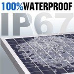 SOLPERK Solar Panel Kit 30W 24V, Intelligent Waterproof 10A PWM Controller, Home Outdoor Solar Battery Charger for RV Car Boat Marine Tractor Camping, 24 Volt Batteries Solar Panel Charger