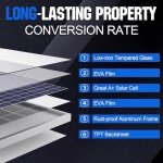 SOLPERK Solar Panel Kit 30W 24V, Intelligent Waterproof 10A PWM Controller, Home Outdoor Solar Battery Charger for RV Car Boat Marine Tractor Camping, 24 Volt Batteries Solar Panel Charger