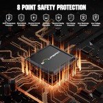 SOLPERK 60A MPPT Solar Charge Controller, 12V/24V/48V Auto, Input LCD Display Regulator Intelligent Solar Panel Regulator for LiFePO4, SLD,Gel Sealed, Li, Flooded Battery, Rover APP Control Bluetooth